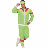 Neonovo Zelený Kostým Oblek Tepláková Súprava DISCO Karneval 80. Roky Párty, Veľkosť M Neonovo Zelený Kostým Oblek Tepláková Súprava DISCO Karneval 80. Roky Párty, Veľkosť M