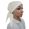 Šatka - ANAMEL ECRU BABNACKÁ SACK (Hlava Turban po chemoterapii CH-189) Šatka - ANAMEL ECRU BABNACKÁ SACK (Hlava Turban po chemoterapii CH-189)