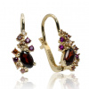 GOLDIE Zlaté náušnice s granátom Zuri LEA1237.AV GOLDIE Zlaté náušnice s granátom Zuri LEA1237.AV