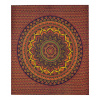 Sanu Babu Prikrývka na posteľ, pestrofarebná mandala, 230x202cm, modro-oranžový Sanu Babu Prikrývka na posteľ, pestrofarebná mandala, 230x202cm, modro-oranžový