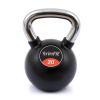 TRINFIT Kettlebell kov / guma s chrom madlem PREMIUM 20 kg TRINFIT Kettlebell kov / guma s chrom madlem PREMIUM 20 kg