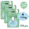 Moomin Baby Muumi Baby Pants 4 Maxi 7-11 kg (120 ks), mesačné balenie nohavičkových eko plienok Moomin Baby Muumi Baby Pants 4 Maxi 7-11 kg (120 ks), mesačné balenie nohavičkových eko plienok