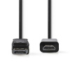 Nedis CCGB37100BK20 - DisplayPort – HDMI Kabel | DisplayPort Zástrčka - HDMI Konektor | 2 m | Černá barva Nedis CCGB37100BK20 - DisplayPort – HDMI Kabel | DisplayPort Zástrčka - HDMI Konektor | 2 m | Černá barva