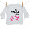 Boodyy Tričko s dlhým rukávom Veľká sestra 80 (9-12 mesiacov) Boodyy Tričko s dlhým rukávom Veľká sestra 80 (9-12 mesiacov)
