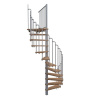 Minka STAIRS Kombinované točité schodisko Paris buk/biela pr. 140 cm Minka STAIRS Kombinované točité schodisko Paris buk/biela pr. 140 cm