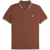 Fred Perry Tričká a polokošele Fp Twin Tipped Fred Perry Shirt Hnedá Fred Perry Tričká a polokošele Fp Twin Tipped Fred Perry Shirt Hnedá