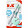 NUK + MASÁŽNA KEFKA sada zubných kefiek na učenie NUK + MASÁŽNA KEFKA sada zubných kefiek na učenie