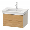 DURAVIT White Tulip závesná skrinka pod umývadlo, 2 zásuvky, 684 x 458 x 410 mm, dub prírodný masív/taupe matná, WT43410H560 DURAVIT White Tulip závesná skrinka pod umývadlo, 2 zásuvky, 684 x 458 x 410 mm, dub prírodný masív/taupe matná, WT43410H560