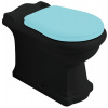 RETRO WC misa 39x61cm, spodný/zadný odpad, čierna mat RETRO WC misa 39x61cm, spodný/zadný odpad, čierna mat