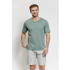 Taro 3581 Alex pyžamo M-2XL W26 zelená melanž XL Taro 3581 Alex pyžamo M-2XL W26 zelená melanž XL