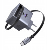 Ugreen Rýchla Sieťová Nabíjačka GaN 45W so Zvinovacím USB-C Káblom pre Telefón Ugreen Rýchla Sieťová Nabíjačka GaN 45W so Zvinovacím USB-C Káblom pre Telefón
