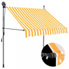 Ručne zaťahovacia markíza s LED svetlom 100x120 cm Dekorhome Ručne zaťahovacia markíza s LED svetlom 100x120 cm Dekorhome