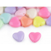 Plastové korálky srdce 20 g Plastové korálky srdce 20 g