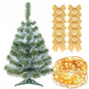 Vianočný stromček borovica biele konce - 50 cm +luky +svetlá (Vianočný stromček borovica biele konce - 50 cm +luky +svetlá) Vianočný stromček borovica biele konce - 50 cm +luky +svetlá (Vianočný stromček borovica biele konce - 50 cm +luky +svetlá)