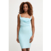 Guess priliehavé šaty s viskózou ARISA W6GK83.Z0686 tyrkysová XL Guess priliehavé šaty s viskózou ARISA W6GK83.Z0686 tyrkysová XL