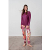 Dámske pyžamo Violetta 17002 - Vamp S fialová-mix Dámske pyžamo Violetta 17002 - Vamp S fialová-mix