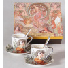 Set 2ks mocca šálka s podšálkou,Alfons Mucha Stones, Queen Isabell, 35630 Set 2ks mocca šálka s podšálkou,Alfons Mucha Stones, Queen Isabell, 35630