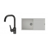 STRONG K-StrongSinks S3 Set drez Zala 1000x500mm granit biela + Batéria Garonne čierna STRONG K-StrongSinks S3 Set drez Zala 1000x500mm granit biela + Batéria Garonne čierna