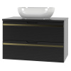 MEG Skrinka do kúpeľne s umývadlom Vesper 01 - čierna Typ zostavy:: umývadlo Lora MEG Skrinka do kúpeľne s umývadlom Vesper 01 - čierna Typ zostavy:: umývadlo Lora