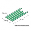 Taška HDPE 4kg - zelenobiela, 100 ks Taška HDPE 4kg - zelenobiela, 100 ks