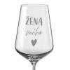 Pieskovaná poháre na víno Žena môjho srdca Pieskovaná poháre na víno Žena môjho srdca