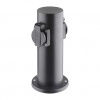 Solight Záhradný stĺpik 230V 2Z - PG10, čierna Solight Záhradný stĺpik 230V 2Z - PG10, čierna