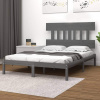 vidaXL Posteľný rám sivý masívne drevo 200x200 cm vidaXL Posteľný rám sivý masívne drevo 200x200 cm