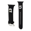 Karl Lagerfeld Karl and Choupette Head NFT Řemínek pro Apple Watch 38/40/41 Black KLAWMSLKCNK Karl Lagerfeld Karl and Choupette Head NFT Řemínek pro Apple Watch 38/40/41 Black KLAWMSLKCNK