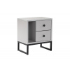 VerDesign, QUEEN nočný stolík na nožičkách, šedá / čierna kov,melamin, VT laminát a pod. VerDesign, QUEEN nočný stolík na nožičkách, šedá / čierna kov,melamin, VT laminát a pod.
