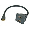 PREMIUMCORD Adaptér HDMI M - 2x F (rozdeľovač, 1.3) PREMIUMCORD Adaptér HDMI M - 2x F (rozdeľovač, 1.3)