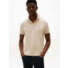 Tommy Hilfiger pánske béžové polo tričko MW0MW395480AA L Tommy Hilfiger pánske béžové polo tričko MW0MW395480AA L