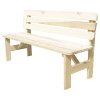 Záhradná lavica Rojaplast Viking drevená 180 cm prírodná Záhradná lavica Rojaplast Viking drevená 180 cm prírodná
