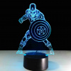 3D Lampa Kapitán Amerika 3D Lampa Kapitán Amerika