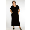 LITEX Šaty dámske pre plnoštíhle PLUS SIZE. 5G015 - veľ. XXXL, čierna LITEX Šaty dámske pre plnoštíhle PLUS SIZE. 5G015 - veľ. XXXL, čierna