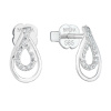 Zlaté náušnice 81002.1 biele zlato s briliantom Zlaté náušnice 81002.1 biele zlato s briliantom