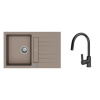 K-StrongSinks S3 Set drez Vardar 780x500mm granit béžová + Batéria Loira čierna K-StrongSinks S3 Set drez Vardar 780x500mm granit béžová + Batéria Loira čierna