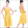 Šifonové žluté koktejlové šaty Šifonové žluté koktejlové šaty