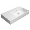 GSI KUBE X keramické umývadlo 80x47cm, s odkladacou plochou vľavo, biela ExtraGlaze, 9457111 GSI KUBE X keramické umývadlo 80x47cm, s odkladacou plochou vľavo, biela ExtraGlaze, 9457111