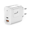 Genius PD-65AC GaN Napájací adaptér / 65W adaptér, 2-portový, USB-C, USB-A, (32590010400) Genius PD-65AC GaN Napájací adaptér / 65W adaptér, 2-portový, USB-C, USB-A, (32590010400)