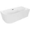 Mexen Mia voľne stojaca rohová vaňa pravá 160 x 75 cm, biela, prepad čierny - 52691607500P-70 Mexen Mia voľne stojaca rohová vaňa pravá 160 x 75 cm, biela, prepad čierny - 52691607500P-70