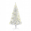 Umelý vianočný stromček s stojanom a LED, striebro, 150 ° C (Umelý vianočný stromček s stojanom a LED, striebro, 150 ° C) Umelý vianočný stromček s stojanom a LED, striebro, 150 ° C (Umelý vianočný stromček s stojanom a LED, striebro, 150 ° C)
