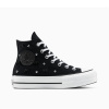Converse Women's Chuck Taylor All Star Canvas High-Top Trainers 001-Black/Sil 6 (40) Converse Women's Chuck Taylor All Star Canvas High-Top Trainers 001-Black/Sil 6 (40)