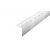 BP9 balkónová lišta ACARA, nerez V2A kartáčovaný, s drenážnymi otvormi, 22 mm, 65 mm, 2,5 m