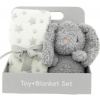 Dárkový set s dětskou dekou s plyšovým zajícem Dárkový set s dětskou dekou s plyšovým zajícem