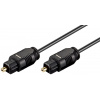 Kábel Toslink audio optický SPDIF prepojovací M/M 3m, ø2.2mm, čierny, Slim Kábel Toslink audio optický SPDIF prepojovací M/M 3m, ø2.2mm, čierny, Slim