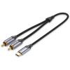 Audio kábel Vention USB-C Male to 2-Male RCA Cable 1m Gray Aluminum Alloy Type (BGUHF) Audio kábel Vention USB-C Male to 2-Male RCA Cable 1m Gray Aluminum Alloy Type (BGUHF)
