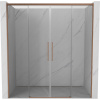 Mexen Rox Duo sprchové posuvné dvere 200 cm, transparentné, brúsená meď - 8C2-200-002-65-00 Mexen Rox Duo sprchové posuvné dvere 200 cm, transparentné, brúsená meď - 8C2-200-002-65-00