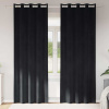 zahrada-XL Zatemňovacie závesy 2 pcs Čierna 140 x 245 cm Zamat 4107166 zahrada-XL Zatemňovacie závesy 2 pcs Čierna 140 x 245 cm Zamat 4107166