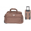 Cestovná taška na kolieskach M0RZM hnedá stredná Cestovná taška na kolieskach M0RZM hnedá stredná