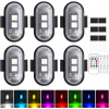 Bezdrôtová LED Stroboskopická Lampa, Výkonná, 8 farieb, USB, 6 kusov s Diaľkovým Ovládaním Bezdrôtová LED Stroboskopická Lampa, Výkonná, 8 farieb, USB, 6 kusov s Diaľkovým Ovládaním